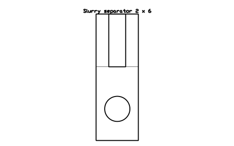 Aperçu du symbole Slurry separator 2 x 6, bloc FRM_SLURRY_SEPARATOR