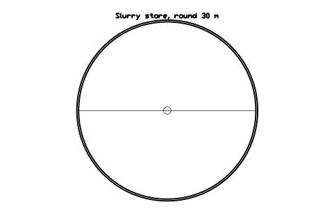 Aperçu du symbole Slurry store, round 30 m, bloc FRM_SLURRY_TANK_30
