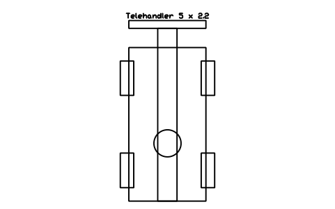Aperçu du symbole Telehandler 5 x 2.2, bloc FRM_TELEHANDLER