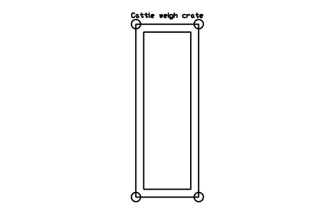 Aperçu du symbole Cattle weigh crate, bloc FRM_WEIGH_CRATE