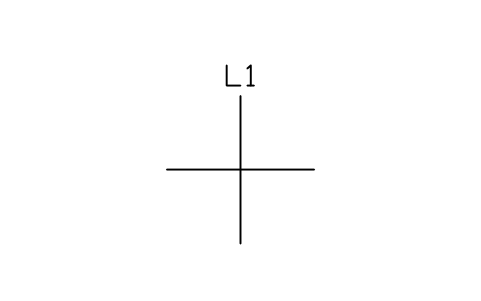 Lines crossing, not connected sembolünün önizlemesi, blok FPW_CROSS