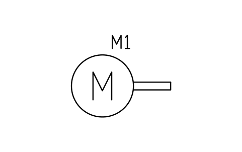 Electric motor sembolünün önizlemesi, blok FPW_ELECTRIC_MOTOR