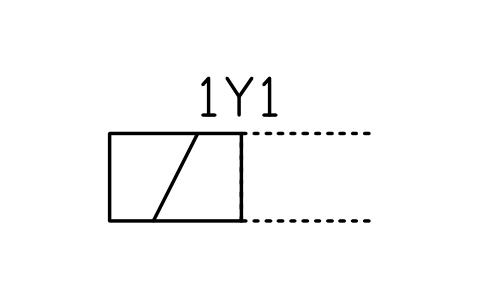 Solenoid, single winding sembolünün önizlemesi, blok FPW_MECH_SOL