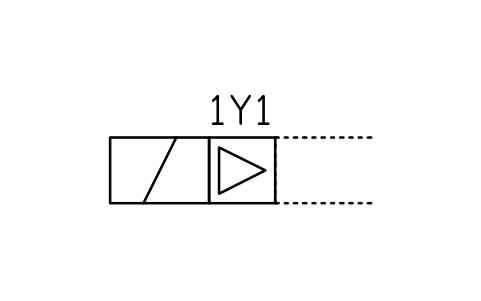 Solenoid, pneumatic pilot sembolünün önizlemesi, blok FPW_MECH_SOLPILOTP