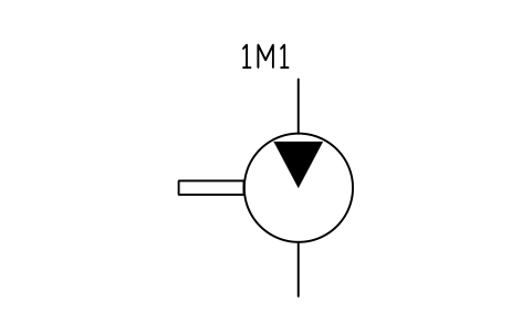 Motor, fixed displacement sembolünün önizlemesi, blok FPW_MOTOR_FIXED