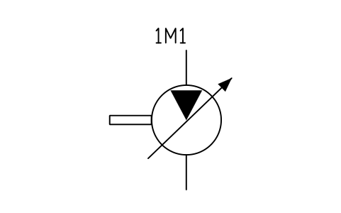 Motor, variable displacement sembolünün önizlemesi, blok FPW_MOTOR_VAR