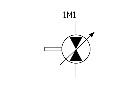 Motor, variable, reversible sembolünün önizlemesi, blok FPW_MOTOR_VAR_2