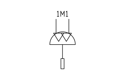 Rotary actuator, pneumatic sembolünün önizlemesi, blok FPW_ROTARY_PNEU