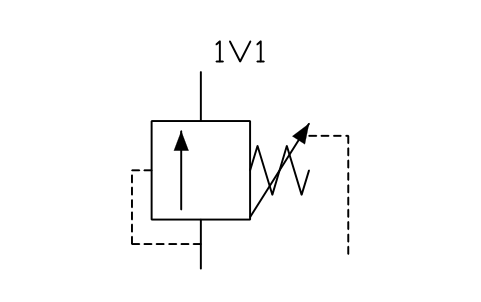 Sequence valve, adjustable sembolünün önizlemesi, blok FPW_SEQUENCE