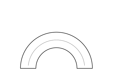 Anteprima del simbolo Curve conveyor, 180 degree, blocco FBP_CURVE_180