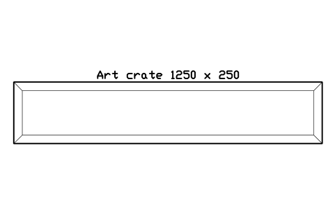 Preview of the Art crate 1250 x 250 symbol, block GAL_CRATE_1250