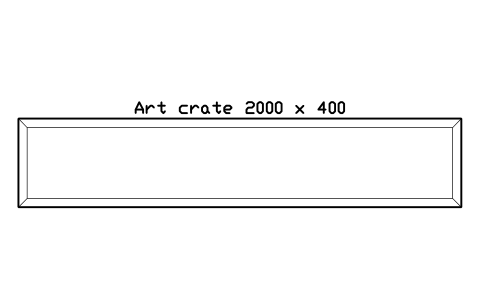 Preview of the Art crate 2000 x 400 symbol, block GAL_CRATE_2000
