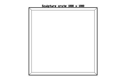 Preview of the Sculpture crate 1000 x 1000 symbol, block GAL_CRATE_SCULPTURE