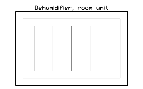 Preview of the Dehumidifier, room unit symbol, block GAL_DEHUMIDIFIER