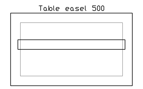 Preview of the Table easel 500 symbol, block GAL_EASEL_TABLE