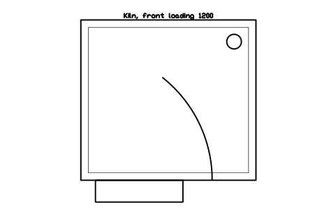 Preview of the Kiln, front loading 1200 symbol, block GAL_KILN_FRONT_1200