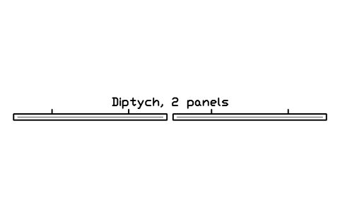 Preview of the Diptych, 2 panels symbol, block GAL_PIC_DIPTYCH