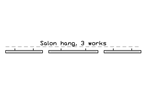 Preview of the Salon hang, 3 works symbol, block GAL_PIC_GROUP_3