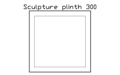 Preview of the Sculpture plinth 300 symbol, block GAL_PLINTH_300