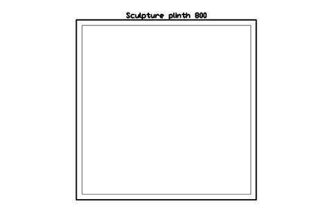 Preview of the Sculpture plinth 800 symbol, block GAL_PLINTH_800