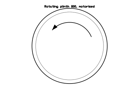 Preview of the Rotating plinth 800, motorised symbol, block GAL_PLINTH_ROTATING