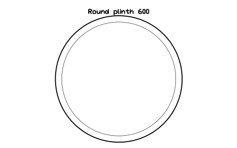 Preview of the Round plinth 600 symbol, block GAL_PLINTH_ROUND_600
