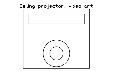 Preview of the Ceiling projector, video art symbol, block GAL_PROJECTOR_CEILING