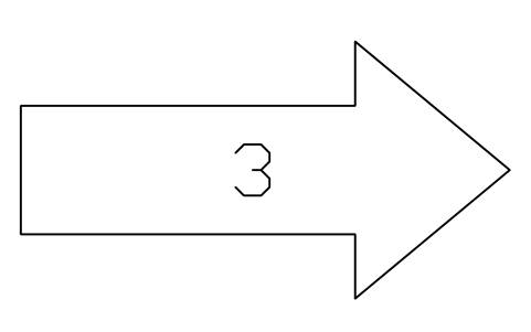 Preview of the Visitor route arrow symbol, block GAL_ROUTE_ARROW