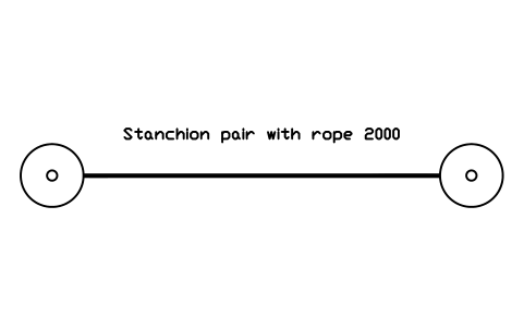 Preview of the Stanchion pair with rope 2000 symbol, block GAL_STANCHION_ROPE