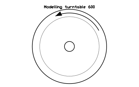 Preview of the Modelling turntable 600 symbol, block GAL_TURNTABLE_600