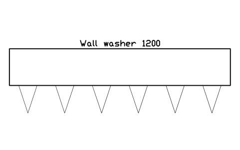 Preview of the Wall washer 1200 symbol, block GAL_WALLWASH_1200