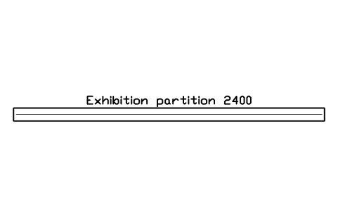 Preview of the Exhibition partition 2400 symbol, block GAL_WALL_2400