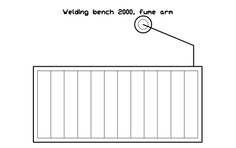 Preview of the Welding bench 2000, fume arm symbol, block GAL_WELD_BENCH