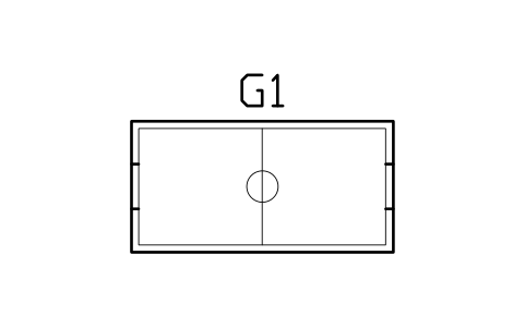Anteprima del simbolo Tavolo da air hockey 7 piedi, blocco GMR_AIRHOCKEY_7
