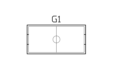 Anteprima del simbolo Tavolo da air hockey 8 piedi, blocco GMR_AIRHOCKEY_8