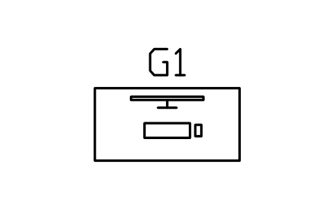 Anteprima del simbolo Scrivania gaming 1400 x 700, blocco GMR_DESK_1400