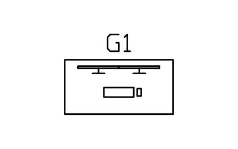 Anteprima del simbolo Scrivania gaming 1600, due monitor, blocco GMR_DESK_1600_DUAL