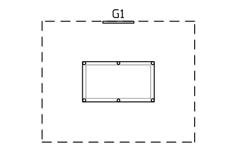 Anteprima del simbolo Sala biliardo 4900 x 3900, blocco GMR_LAYOUT_POOL_ROOM
