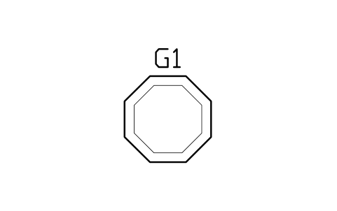 Anteprima del simbolo Tavolo da poker, ottagonale, 1200, blocco GMR_POKER_OCT_1200