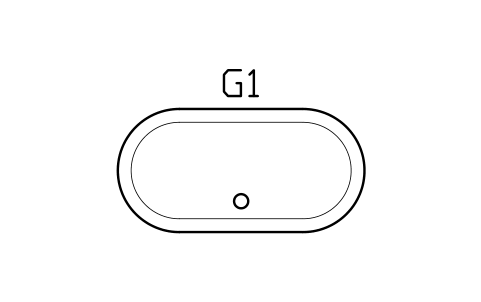 Anteprima del simbolo Tavolo da poker, ovale, 2400 x 1200, blocco GMR_POKER_OVAL