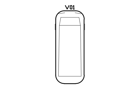 Vista previa del símbolo Monovolumen, 5100 x 1980, bloque GAR_MINIVAN