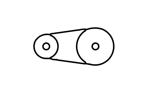 Preview of the Belt drive symbol, block IGM_0013