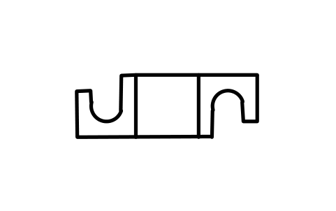 Preview of the Double tool change arm symbol, block IGM_0425