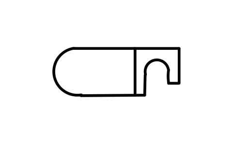 Preview of the Single tool change arm symbol, block IGM_0429