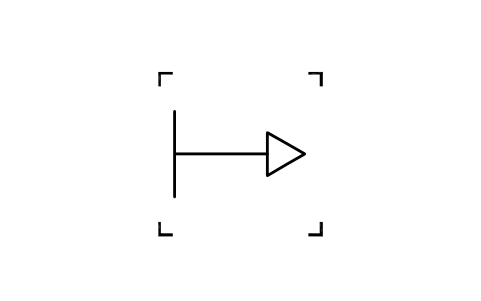 Preview of the Normal speed from fixed pos. symbol, block IGM_1114