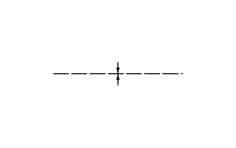Vista previa del símbolo Eje sinclinal, aproximado, bloque GEO_SYNCLINE_APPROX
