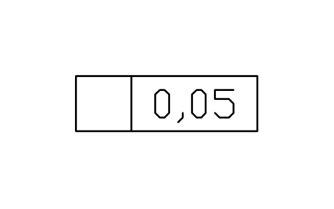 Blank frame, no datum sembolünün önizlemesi, blok GDT_FRM_BLANK