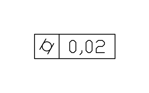 Cylindricity frame sembolünün önizlemesi, blok GDT_FRM_CYLINDRICITY