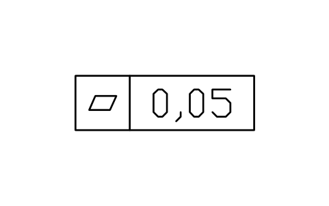 Flatness frame sembolünün önizlemesi, blok GDT_FRM_FLATNESS