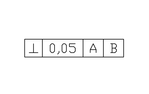 Perpendicularity, 2 datums sembolünün önizlemesi, blok GDT_FRM_PERPENDICULARITY_D2